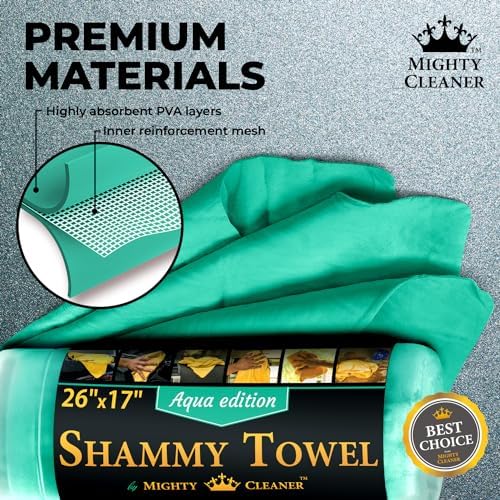 Premium Shammy Cloth for Car Drying – 2pk+1 Free – 26"x17" – Soft Chamois