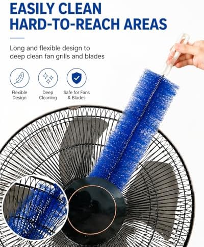 2 Pcs Fan Cleaning Brush, Bendable Micorfiber Crevice Duster Cleaner