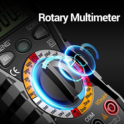ANENG Digital Multimeter with Case,DC AC Voltmeter,Ohm Volt Amp Meter