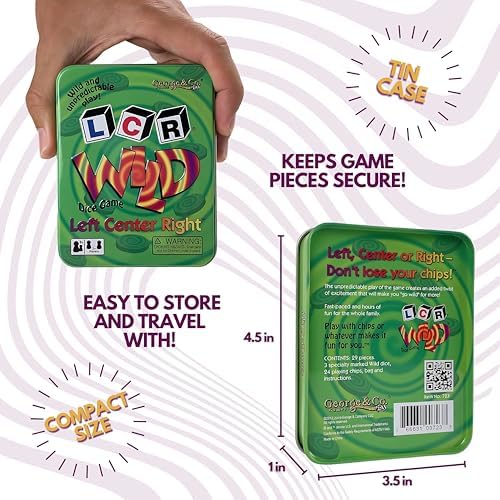 George and Company GEO0723 LCR (R) Wild Dice Game