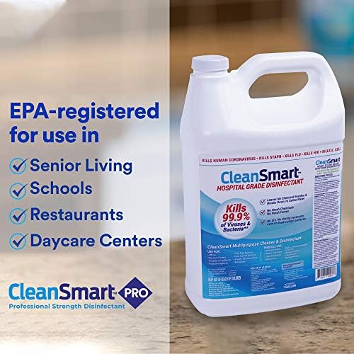 CleanSmart Hospital Disinfectant, Hypochlorous Acid Technology, 1 Gallon