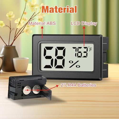 6 Pack Mini Hygrometer Indoor Humidity Meter, Digital Thermometer Monitor