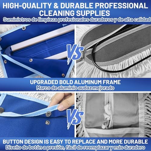 36" Commercial Dust Mop: Dust Broom for Hardwood Floors Cleaning