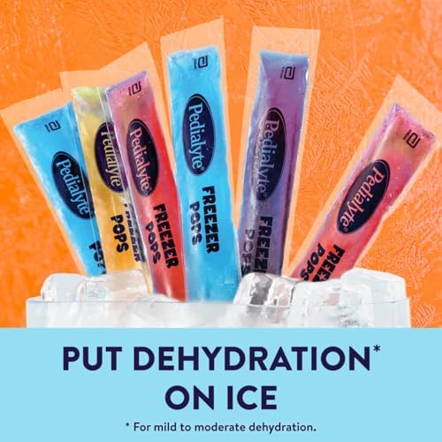 Pedialyte Electrolyte Solution Freezer Pops, Hydration Variety Pack