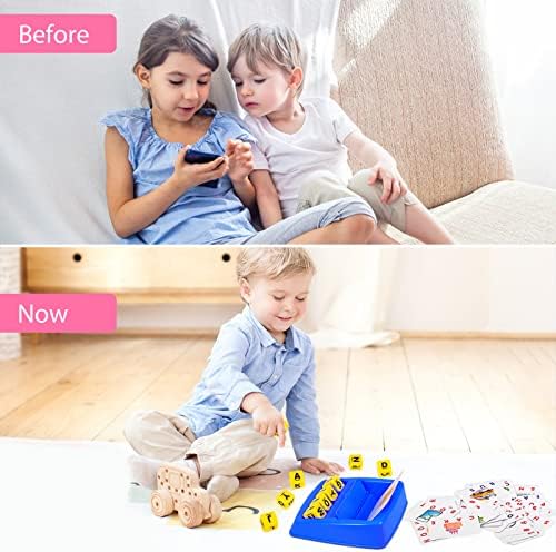 Matching Letter Game, Spelling Word and Increases Memory, Early Learning Educational Toy for Preschool & Kindergarten Kids Over 3-8 Years Old