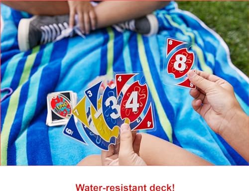 Mattel Games UNO Splash Card Game, Ages 7+, 2-10 Players