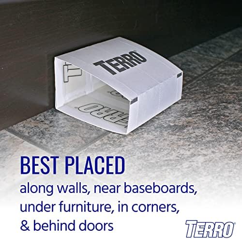 TERRO Spider & Insect Trap, 10-Pack Sticky Glue Traps