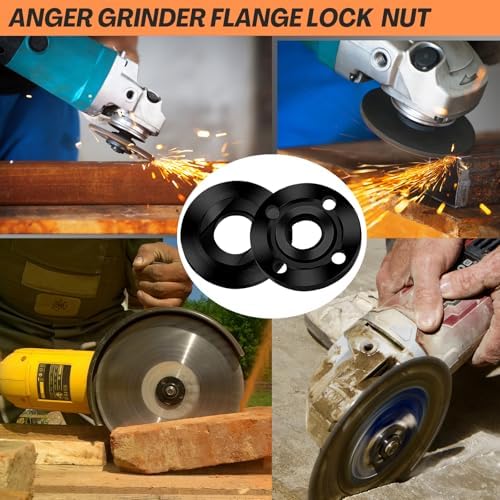 7PCS Angle Grinder Nut & Wrench Kit, 5/8-11 Arbor Nut Set