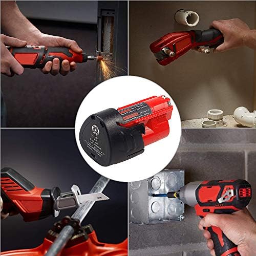 waitley 2Pack 12V 3.0A Replacement Battery Compatible with Milwaukee Tool