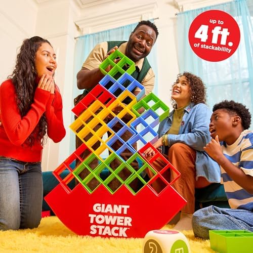 Giant Tower Stack - The Jumbo Block Balancing Game by Relatable