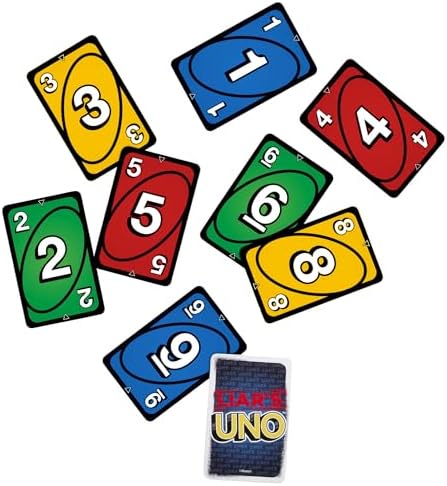 Mattel Games Liar’s UNO Card Game in Storage Tin,Ages 7+, 2-6 Players