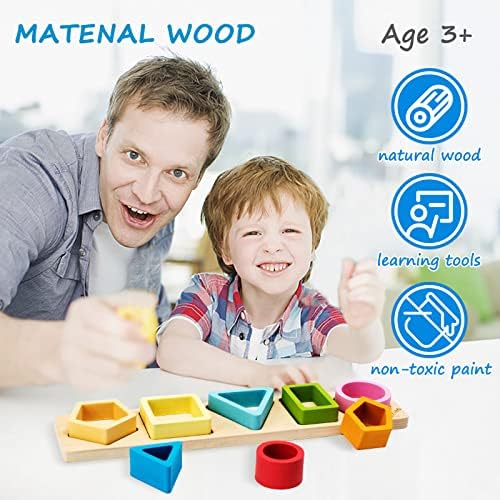 Symdiro Montessori Toys for 1-3 Year Old Boys & Girls, Sensory Learning Set