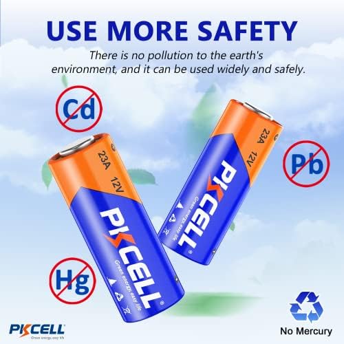 PKCELL 23A 12 Volt Battery 10 Pack, Alkaline 23A 12V Battery for Remote