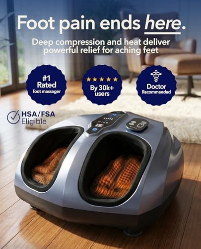MIKO Shiatsu Foot Massager with Heat and Air Compression