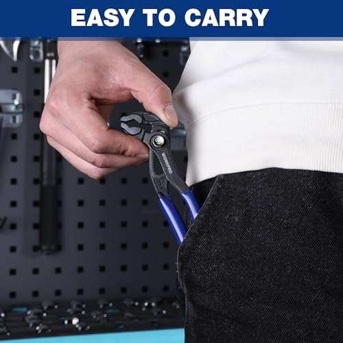 WORKPRO 5-Inch Water Pump Pliers, CR-V Plumbing Lock Plier