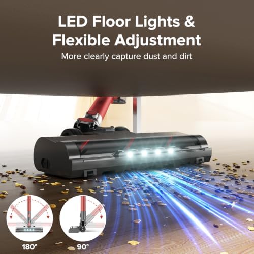 Tipdiy Cordless Vacuum Cleaner with 45KPA 45Mins for Hard Floor & Carpet