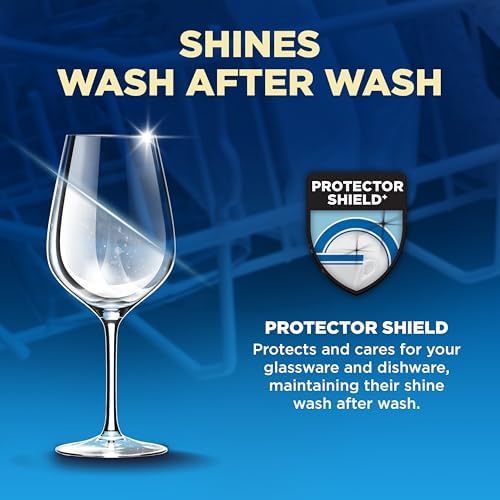 Finish Ultimate Quantum Infinity Shine Dishwasher Pods, New & Improved Formula, Dishwasher Detergent Dish Soap, Removes Burnt-On & Dried-On Stain, Fresh Scent, 62 Count