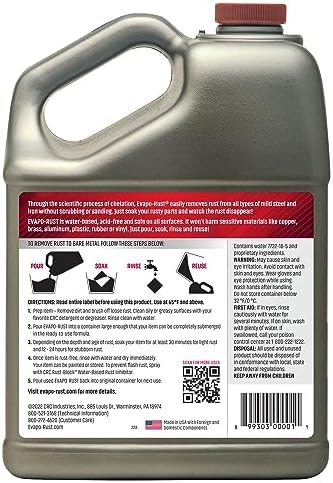 Evapo-Rust CRC Heavy Duty Rust Remover for Metal and Tools - 1 Gallon