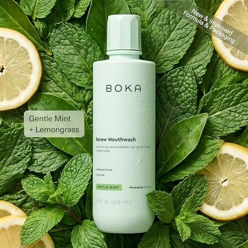 Boka Renew Liquid Mouthwash Gentle Mint & Lemongrass 16 oz 1pack