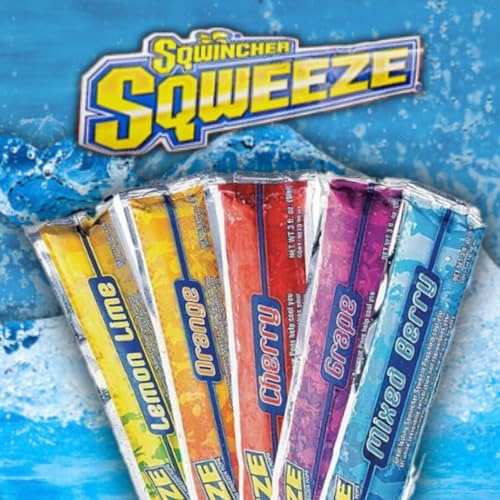Sqwincher Sqweeze Electrolyte Replenishing Freeze Pops, Assorted Flavors, 10 per Pack