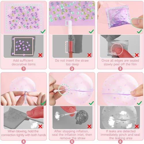 Nano Tape for Bubble Kit 6 Pcs Colorful Double Sided