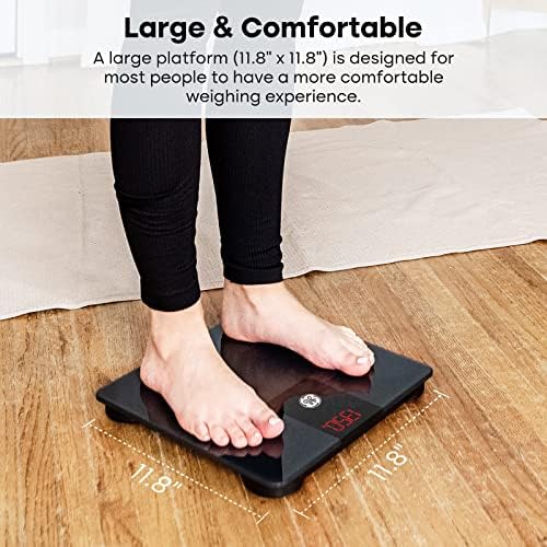 GE Bathroom Scale for Body Weight 500lbs, Digital Weight Scales Heavy Duty