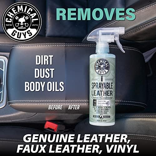 Chemical Guys, Sprayable Leather Cleaner & Conditioner in One Spray, 16 oz