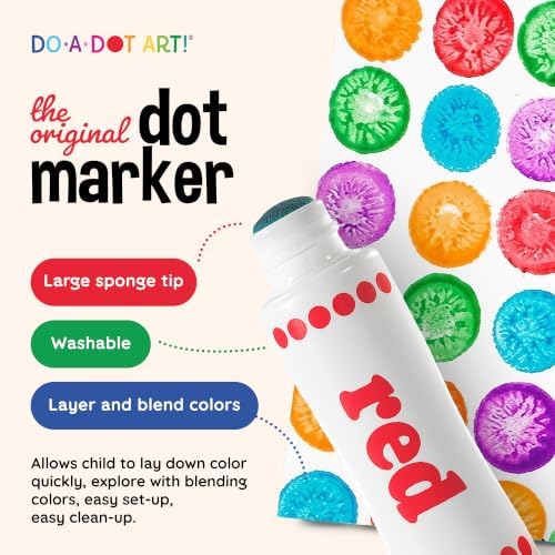 Do A Dot Art! Markers 6-Pack Rainbow Washable Paint Markers