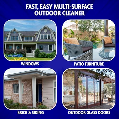 Windex Outdoor Glass & Window Cleaner for All Garden Hoses, 32 oz (2-Pack)