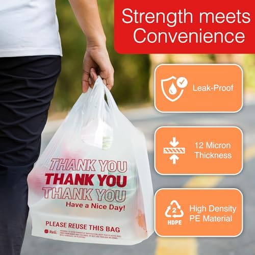 Reli. Plastic Bags Thank You (1050 Count)