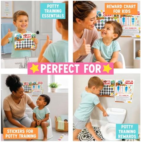 10 Potty Training Chart for Toddler Boys Sticker Reward Chart for Kids