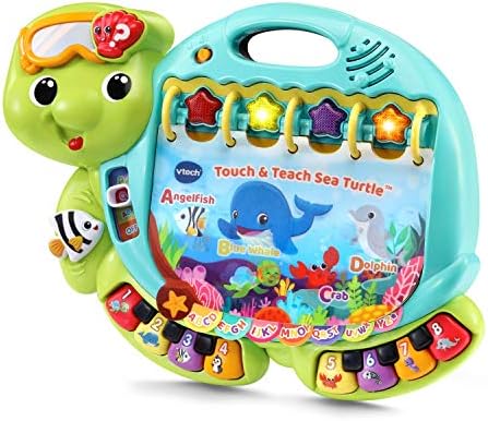 VTech Touch and Teach Sea Turtle Interactive Learning Book, Green