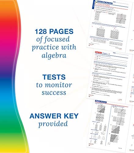 Spectrum Algebra 1 Workbook, Grades 6-8 Math Covering Algebra Equations, Fractions, Inequalities, Graphing, Rational Numbers, Classroom or Homeschool Curriculum