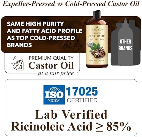 Handcraft Blends Organic Castor Oil - 16 Fl Oz
