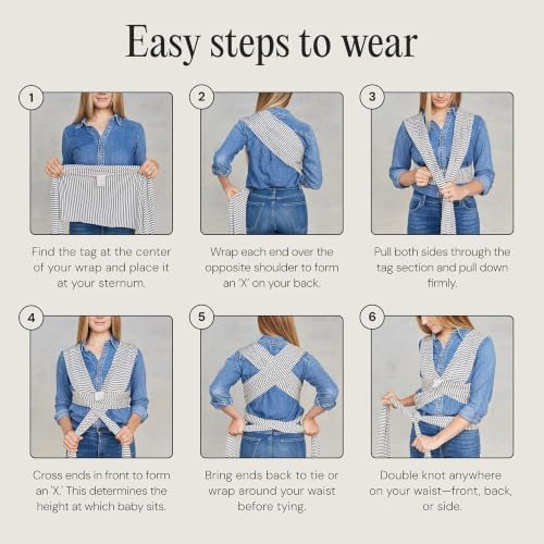 Solly Baby Wrap, Newborn to Toddler Baby Carrier (8-25 Lbs), Basil