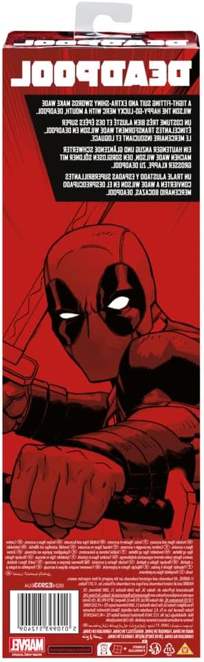 Marvel Deadpool 12-Inch Action Figure with Accessory, Super Hero Toys for Fans Ages 14 and Up