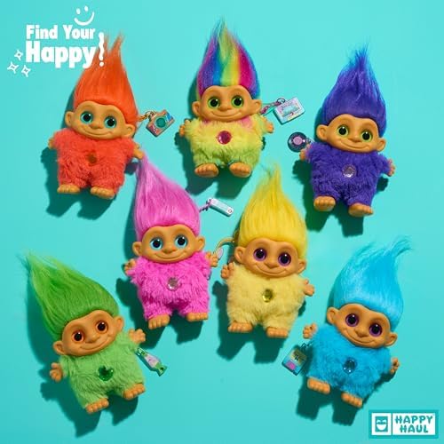 HAPPY HAUL Good Luck Trolls Vinyl Plush Clip-on Surprise Collectible Toy