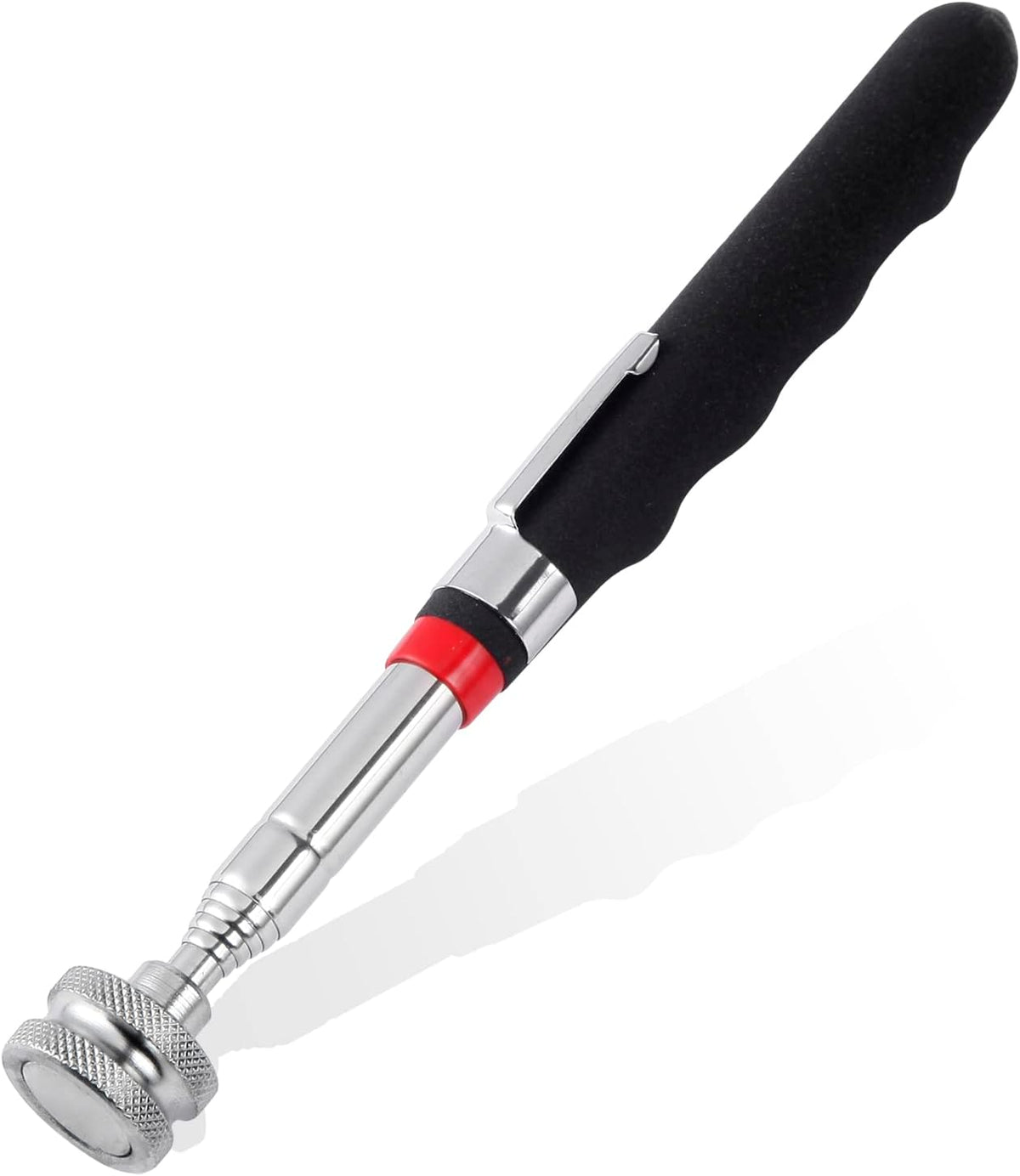 1 Piece 3.5LBs Telescoping Magnetic Pickup Tool, with Pen Clip Design, Magnet Stick Rod Extendable 5.1" to 25.4" for Men, Birthday, Father's Day, Christmas Gift