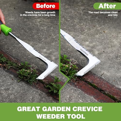 WORKPRO Crack Weeder, 12" Stainless Steel Crevice Weeding Tool