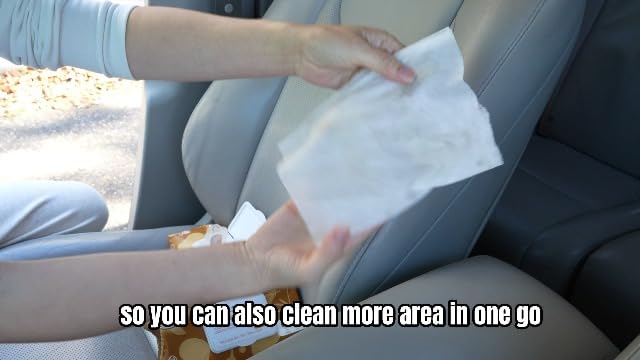 Air Jungles 3in1 Leather Cleaner Wipes 70 Count, Extra Large 8" x 10" Size