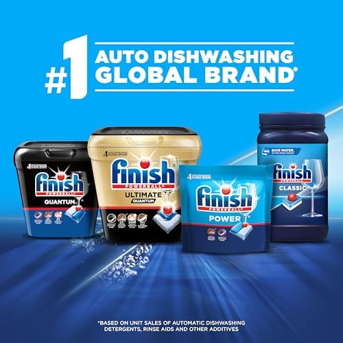 Finish Powerball Dishwasher Pods, Dishwasher Tablets Wrapper Free Formula, Unscented, 84 Count