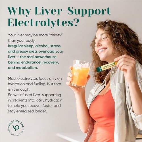 Venture Pal Sugar Free Hydration Packets + Liver Support, 16 Sticks