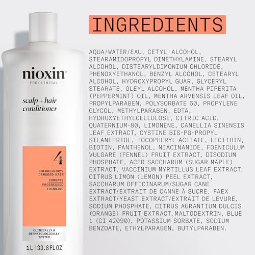 NIOXIN System 4 | Scalp Care | Thickening Conditioner | Colored Dry Hair