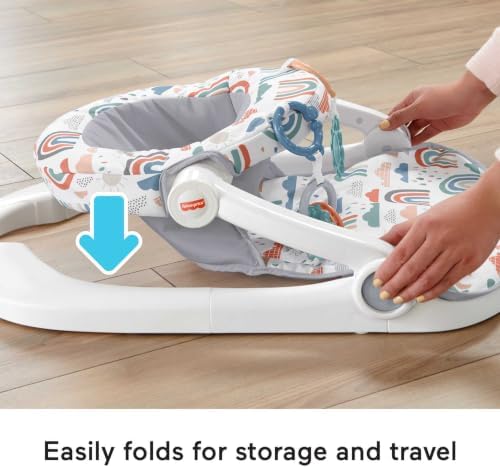 Fisher-PriceSit-Me-Up Floor Seat, Rainbow Showers