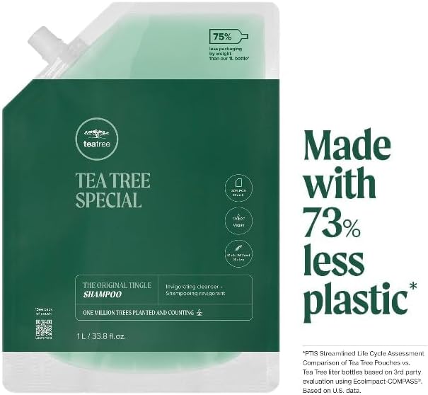 Tea Tree Special Shampoo, Deep Cleans, Refreshes Scalp, Especially Oily Hair, For All Hair Types