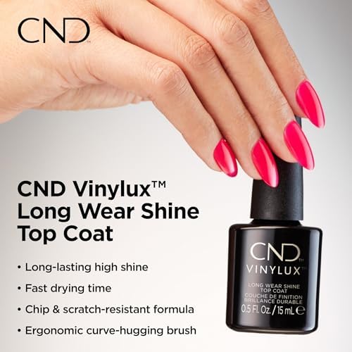 CND Vinylux Longwear Shine Top Coat Nail Polish, 0.5 fl oz