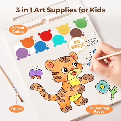 Jar Melo Paint with Water Books for Toddlers, Animals