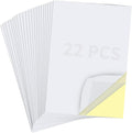 22 Sheets Clear Double Sided Adhesive Tape Sheets for Craft, DIY Art