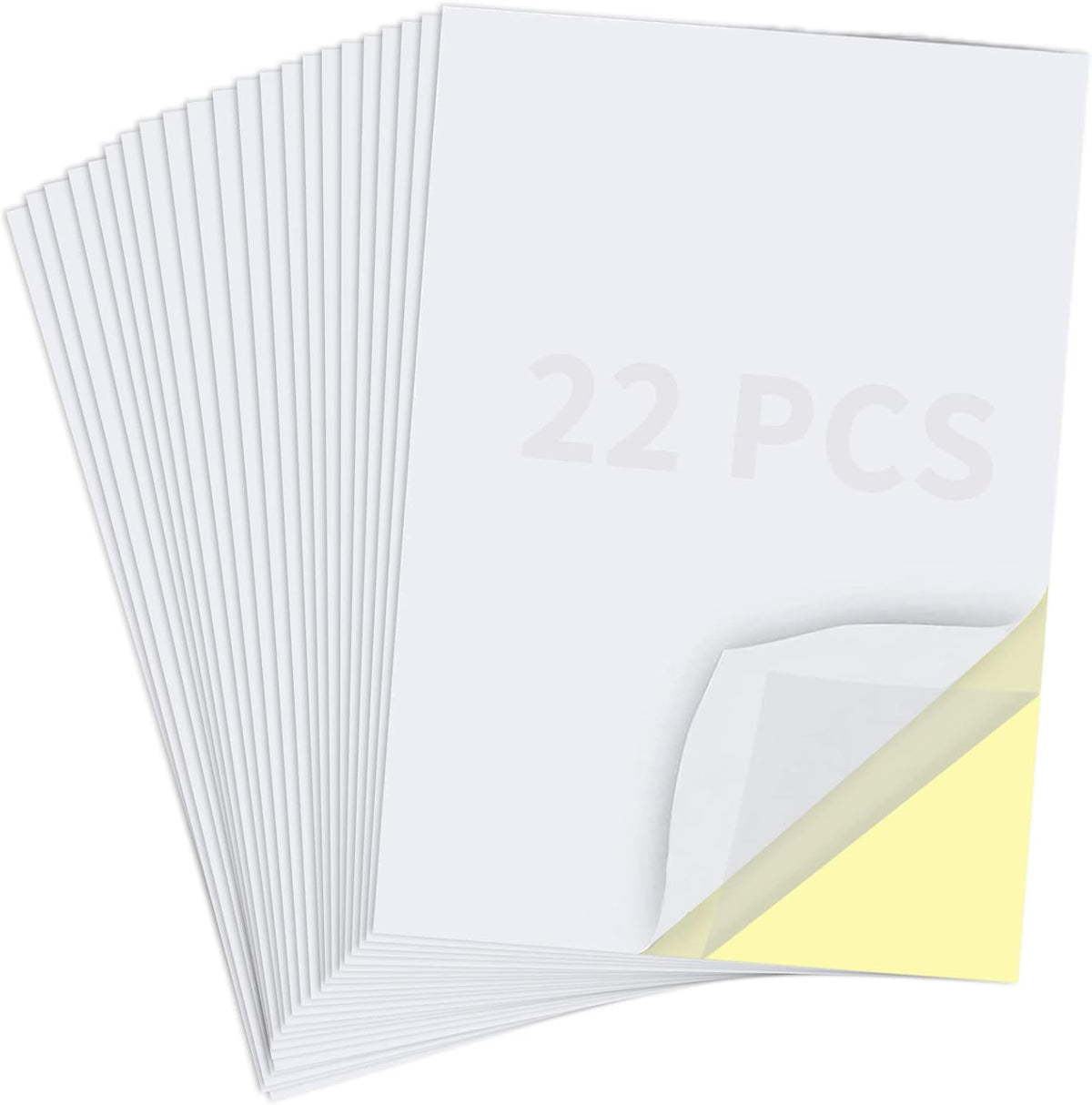 22 Sheets Clear Double Sided Adhesive Tape Sheets for Craft, DIY Art
