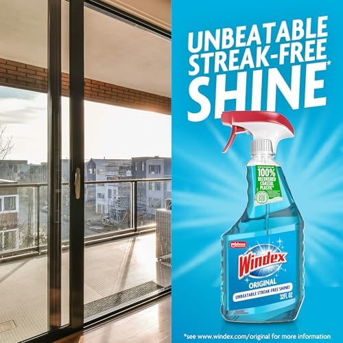 Windex Glass & Window Cleaner Spray Bottle, Original, 23 oz
